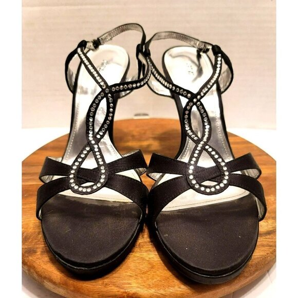 Formal Heels Apt. 9 Black with Rhinestones - Size 10 - Picture 4 of 8
